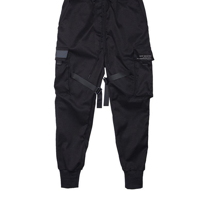リボンハーレムジョガー男性カーゴパンツストリート 2025  - Street Fashion Men 2025 のレビューと価格